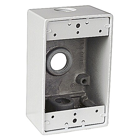 Red Dot Elec Box Wp 3H 1/2" S100WHE